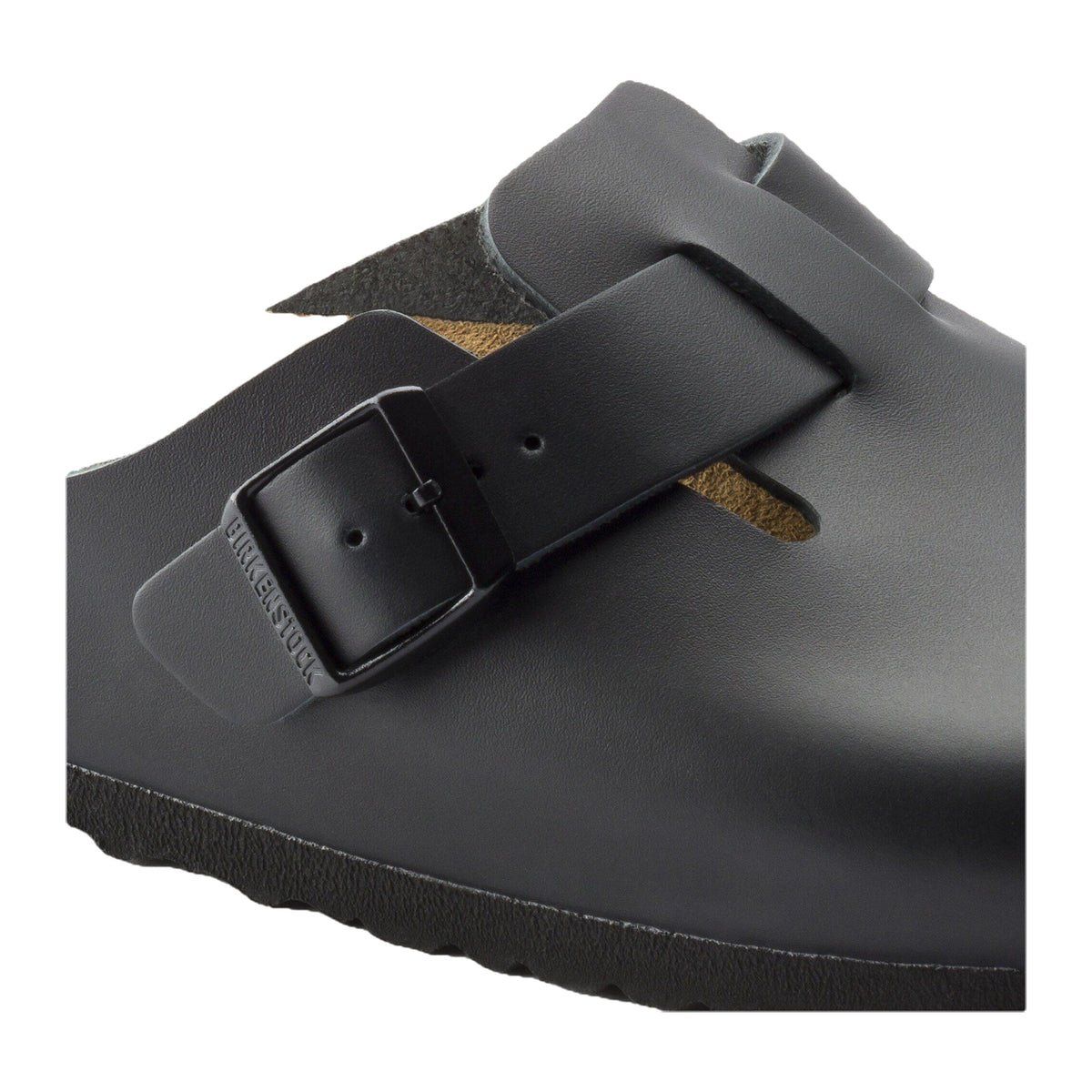 Sabot Birkenstock Boston Black, Natural Leather – foto 5