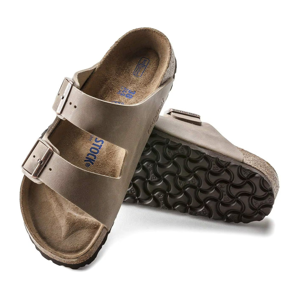 Sandali Birkenstock Arizona SFB Tabacco Brown, Oiled Leather – foto 3