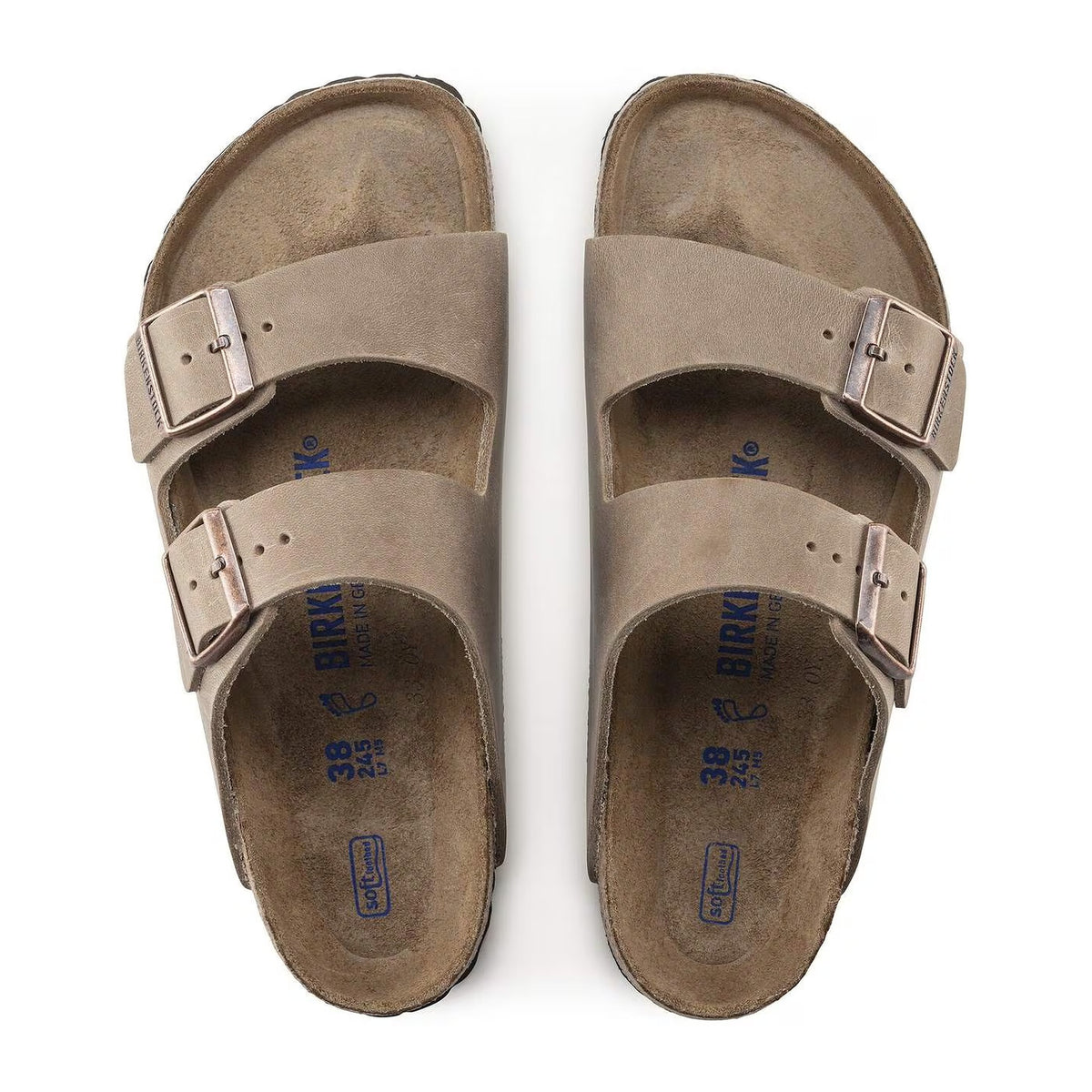 Sandali Birkenstock Arizona SFB Tabacco Brown, Oiled Leather – foto 2