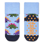 Kids Cute Stegosaurus Anti-Slip Sock Happy Socks celeste