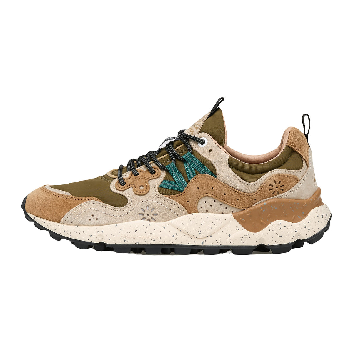 Sneakers Flower Mountain In Suede E Nylon Marrone E Taupe