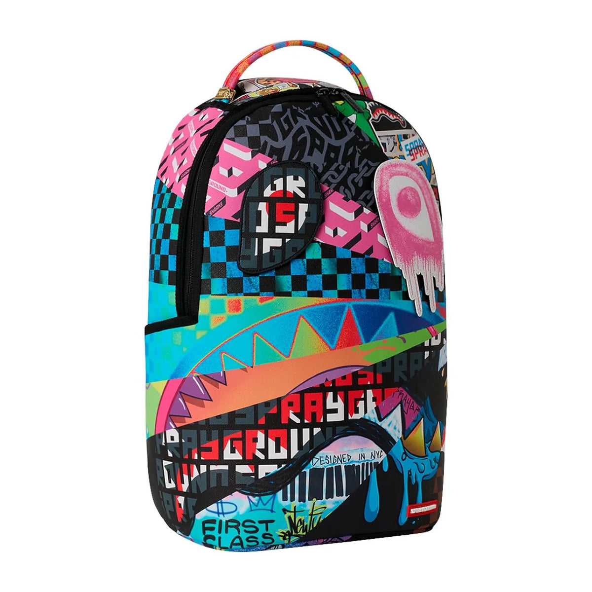 Zaini Sprayground Removable Eyes Sunburst Backpack, vista 2