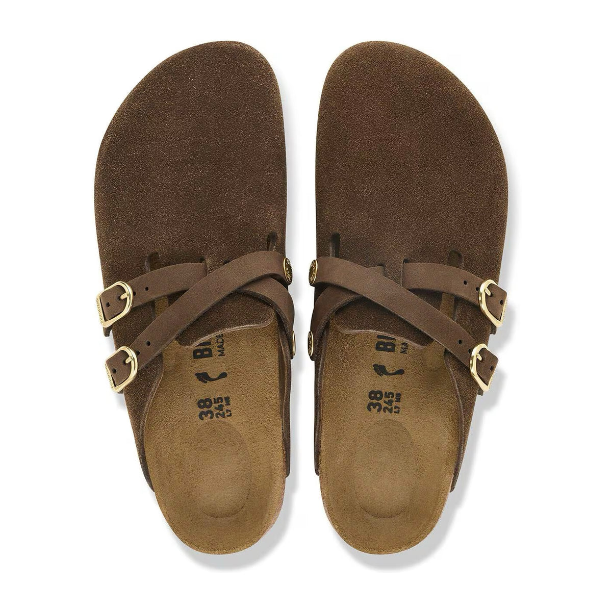 Sabot Birkenstock Blair Carafe, Suede Leather, vista 2