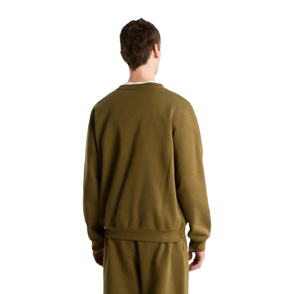 Felpe The North Face Essential Drew Peak Regular Nero Bianco, vista 5