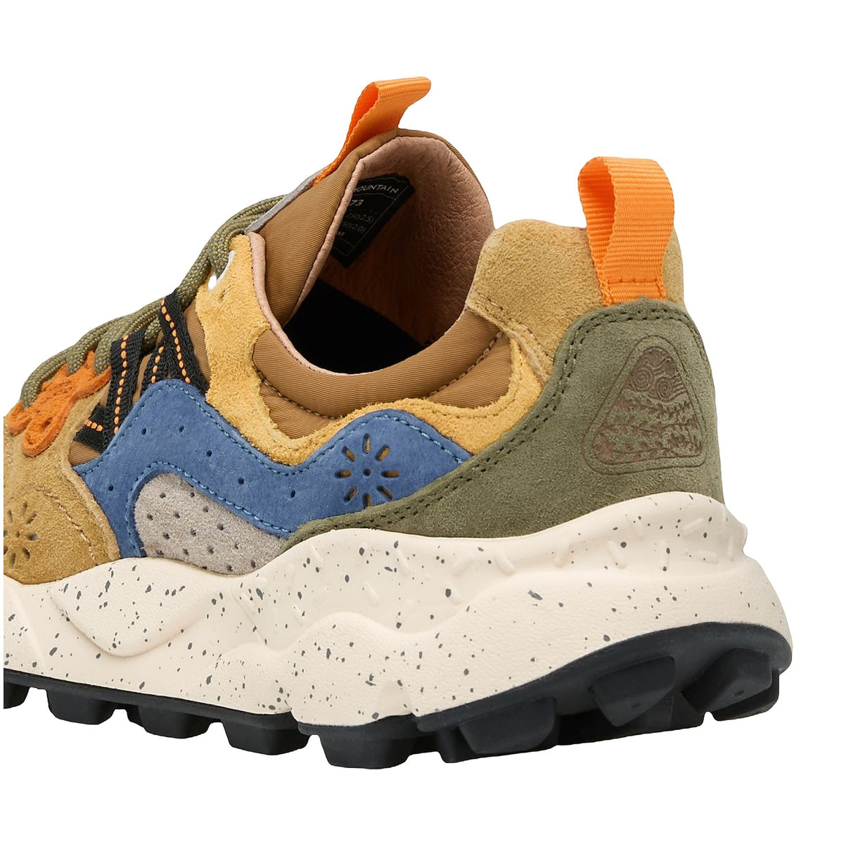 Sneakers Flower Mountain In Suede E Tessuto Tecnico - Verdone-beige, vista 3