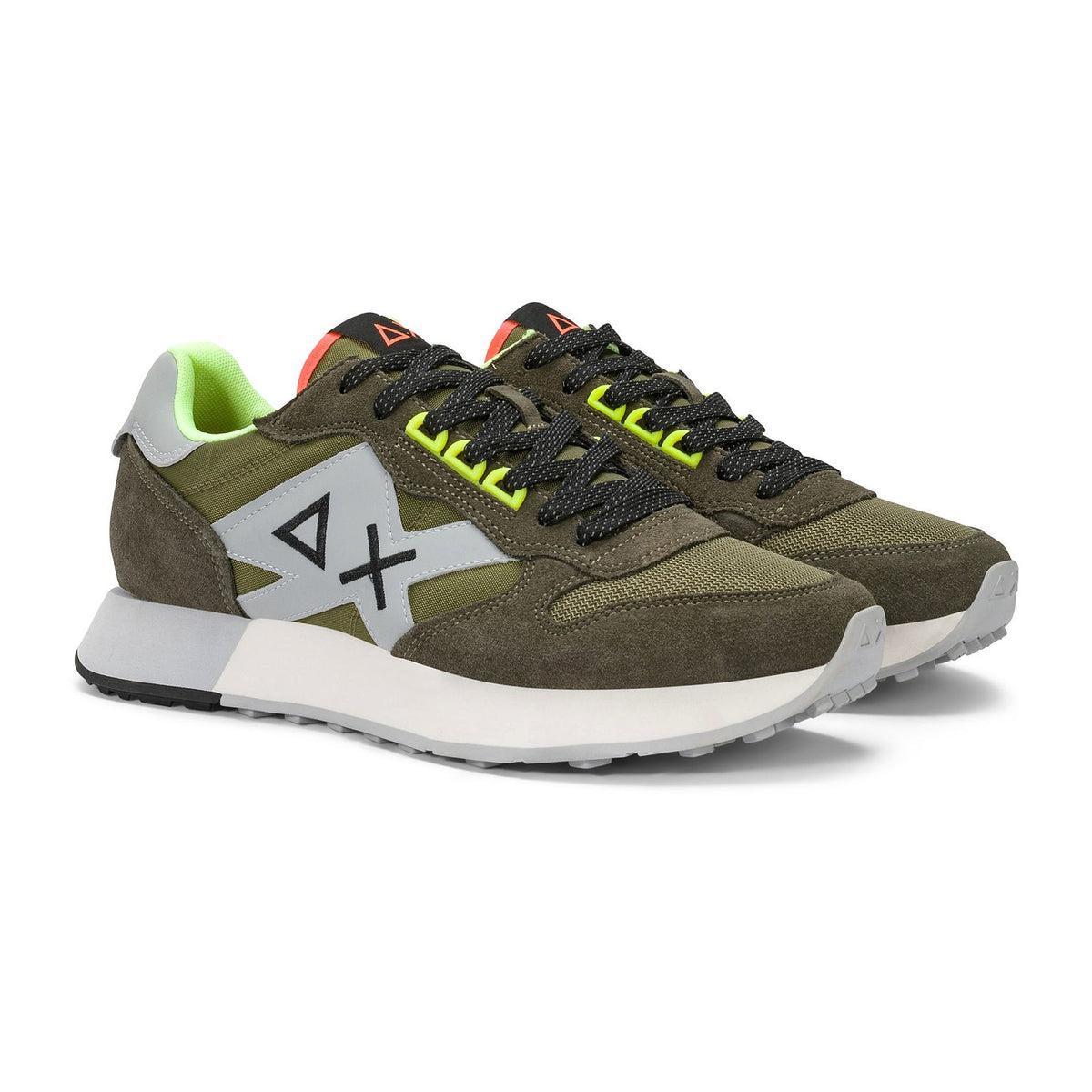 Sneakers Sun68 Jaki 2.0 Fluo Militare, vista 2
