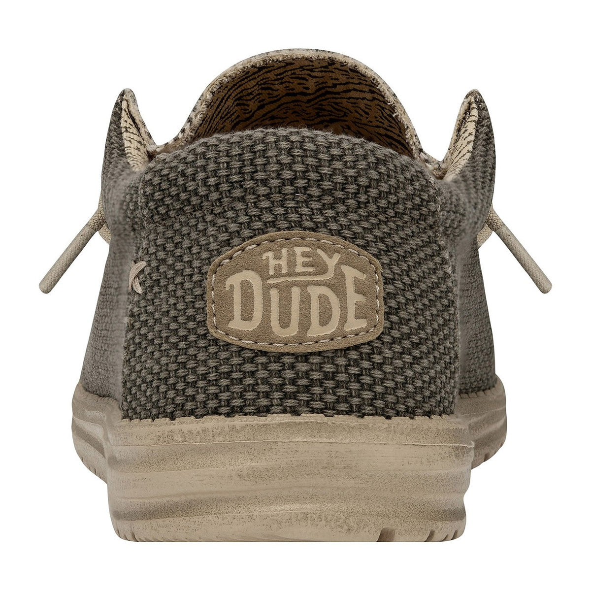 Mocassini Hey Dude Wally Braided Army, vista 3