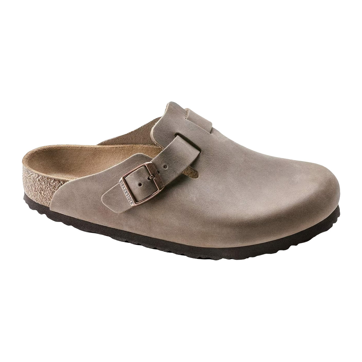 Sandali Birkenstock Boston Tabacco Brown, Oiled Leather