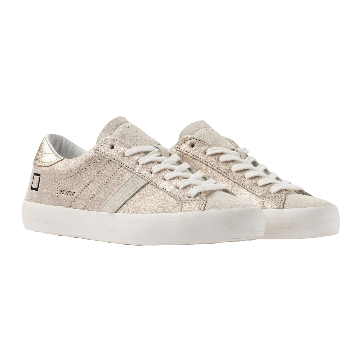 Sneakers DATE Hill Low Stardust Platinum, vista 2