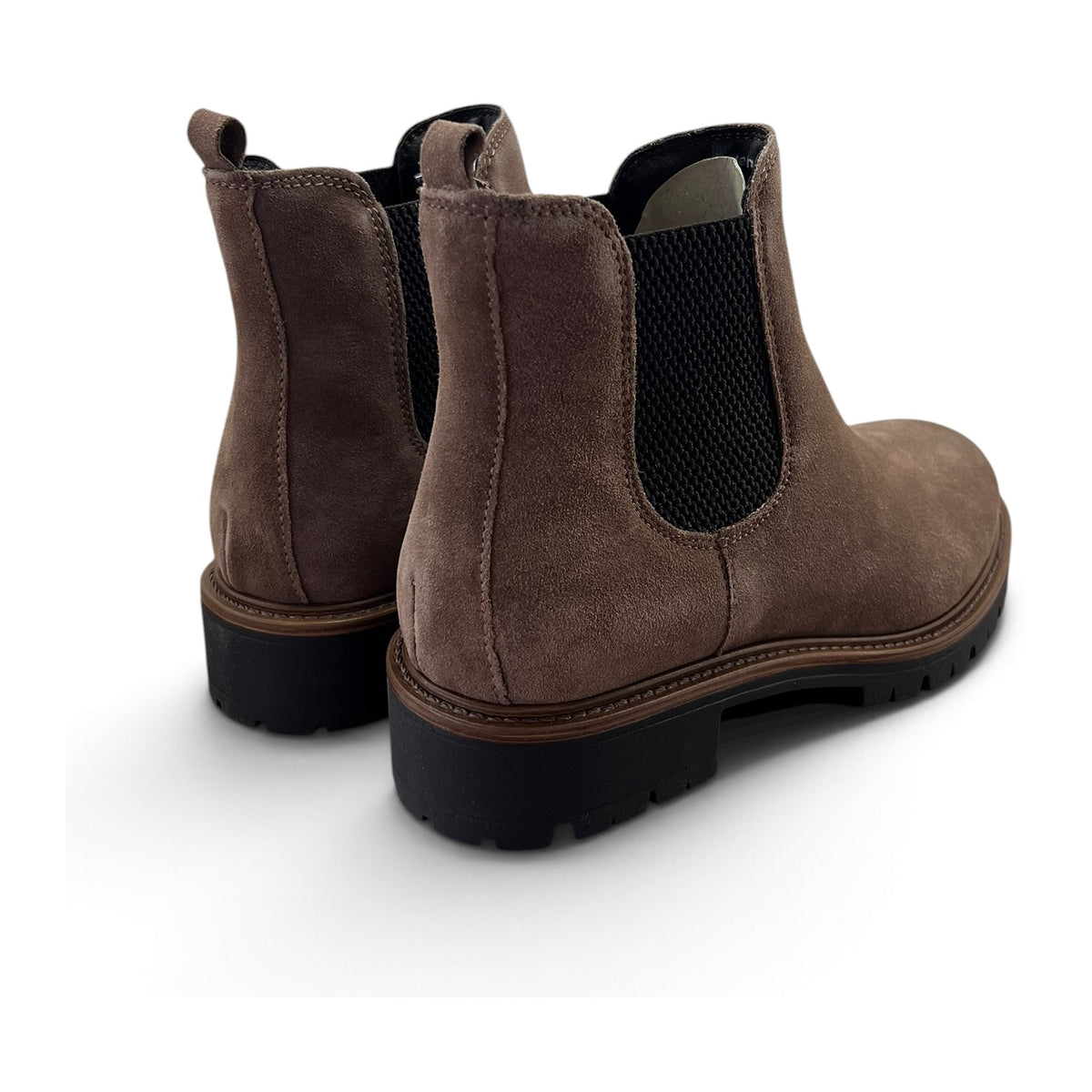 Stivaletti Cinzia Soft Chelsea Boot Camoscio Cacao Tacco 3.5cm – foto 3