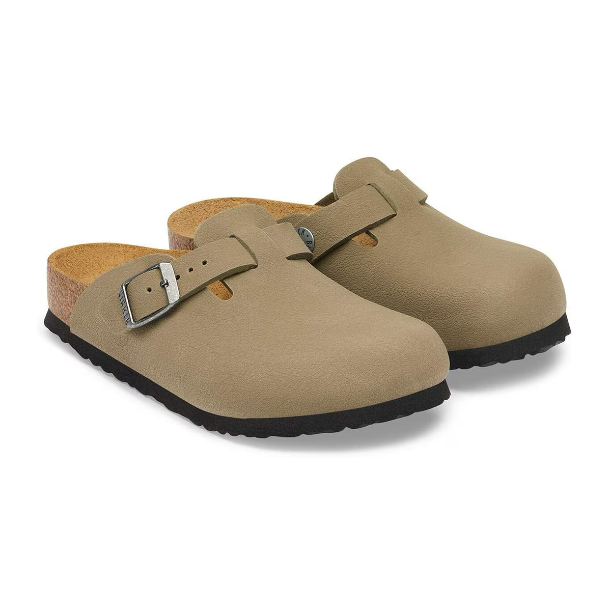 Sabot Birkenstock Boston Kids Faded Khaki, Birkibuc, vista 3
