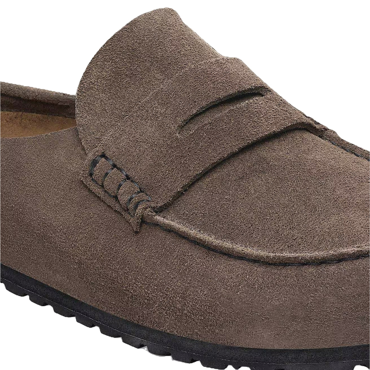 Sabot Birkenstock Naples Wrapped Concrete Gray, Suede Leather – foto 4
