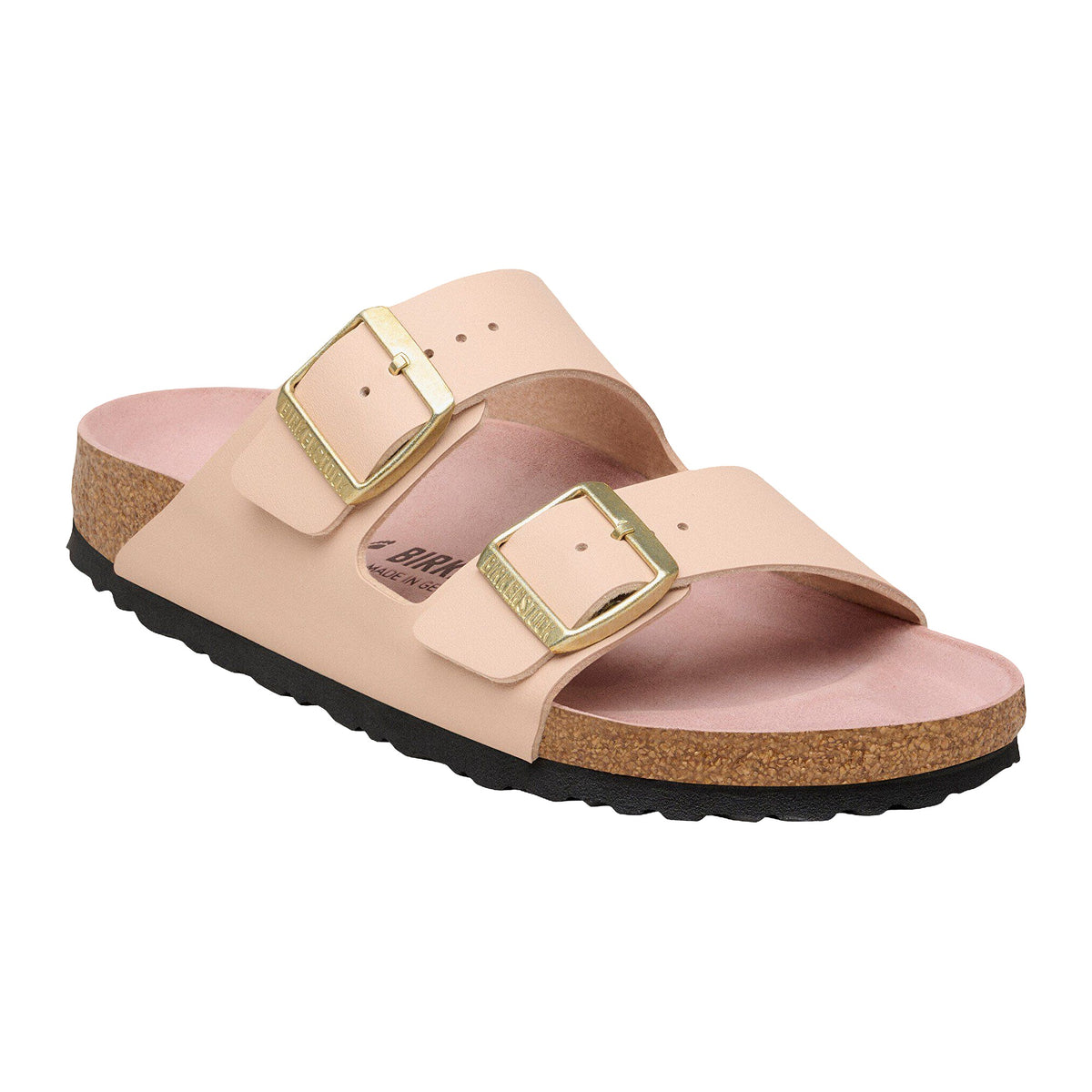 Sandali Bassi Birkenstock Arizona Triples New Beige/Pink Clay, Birko Flor