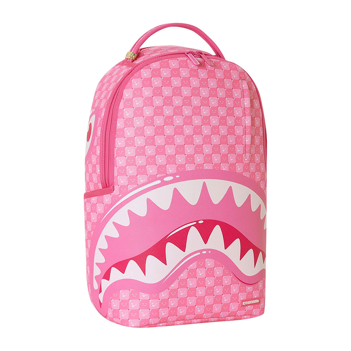 Zaini Sprayground Pink NEW Check Faces Backpack, vista 2