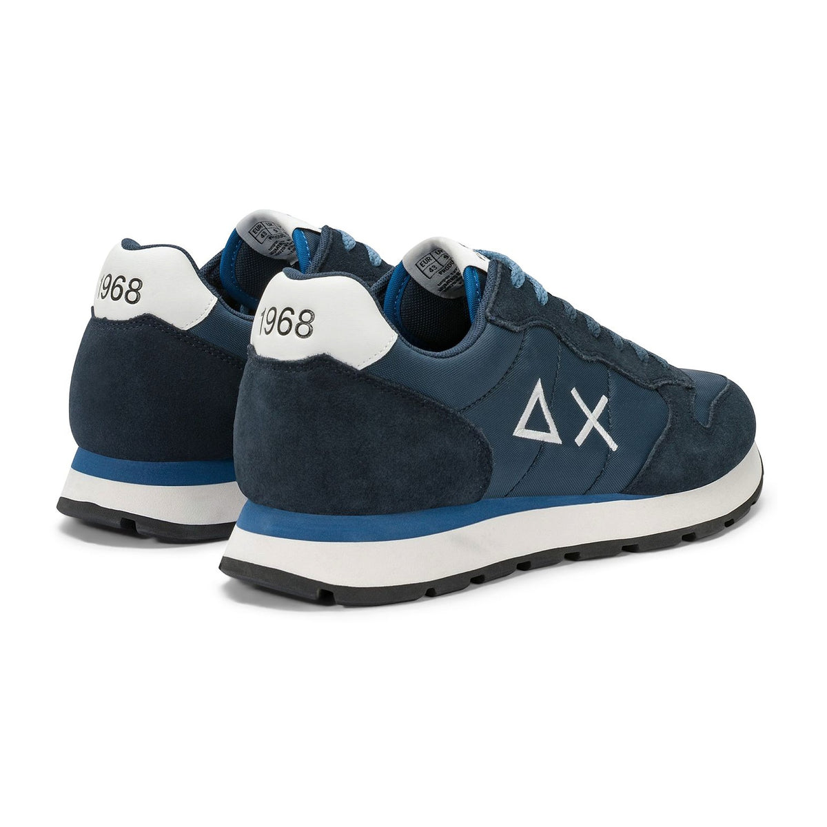 Sneakers Sun68 Tom Solid Navy Blu, vista 3