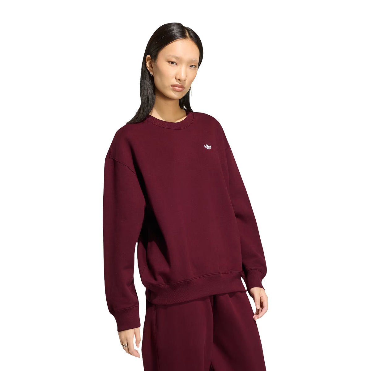 Felpe Adidas Essentials Crew Long Fleece OS, vista 3