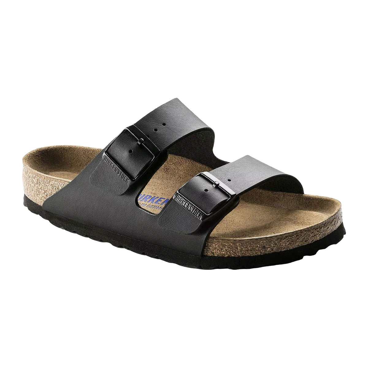 Ciabatte Birkenstock Arizona SFB Plantare Morbido Black, Birko Flor