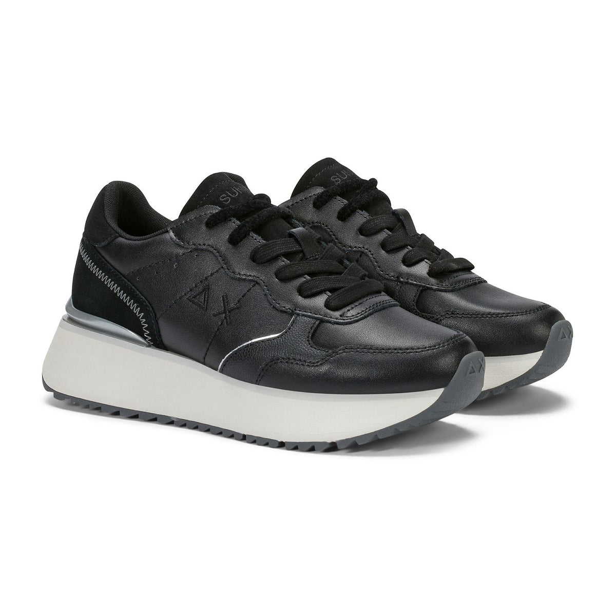 Sneakers Sun68 BIG Ally Leather Nero, vista 2