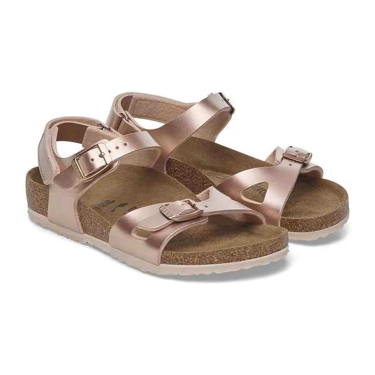 Sandali Birkenstock Rio HL Kids Electric Metallic Copper, Birko Flor, vista 2