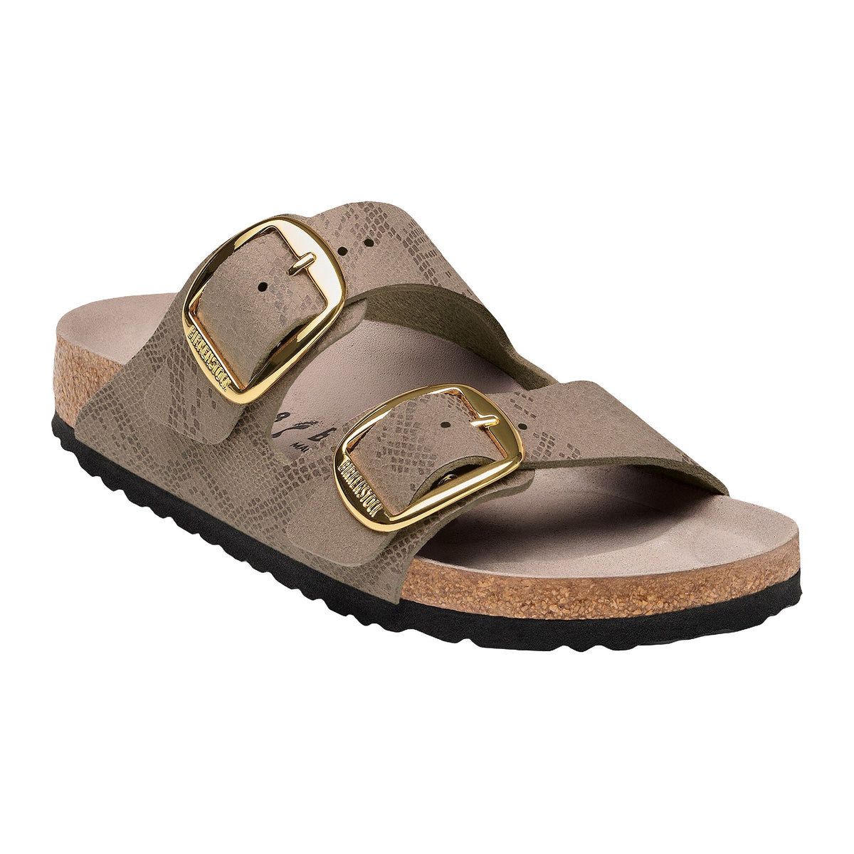 Sandali Bassi Birkenstock Arizona BB Python Gray Taupe, Synthetics