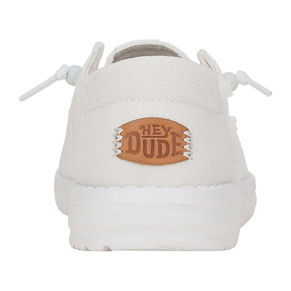 Ballerine e Mocassini Hey Dude Wendy Crochet Lace White, vista 3