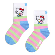 Kids Hello Kitty Stripe Sock Happy Socks bianco