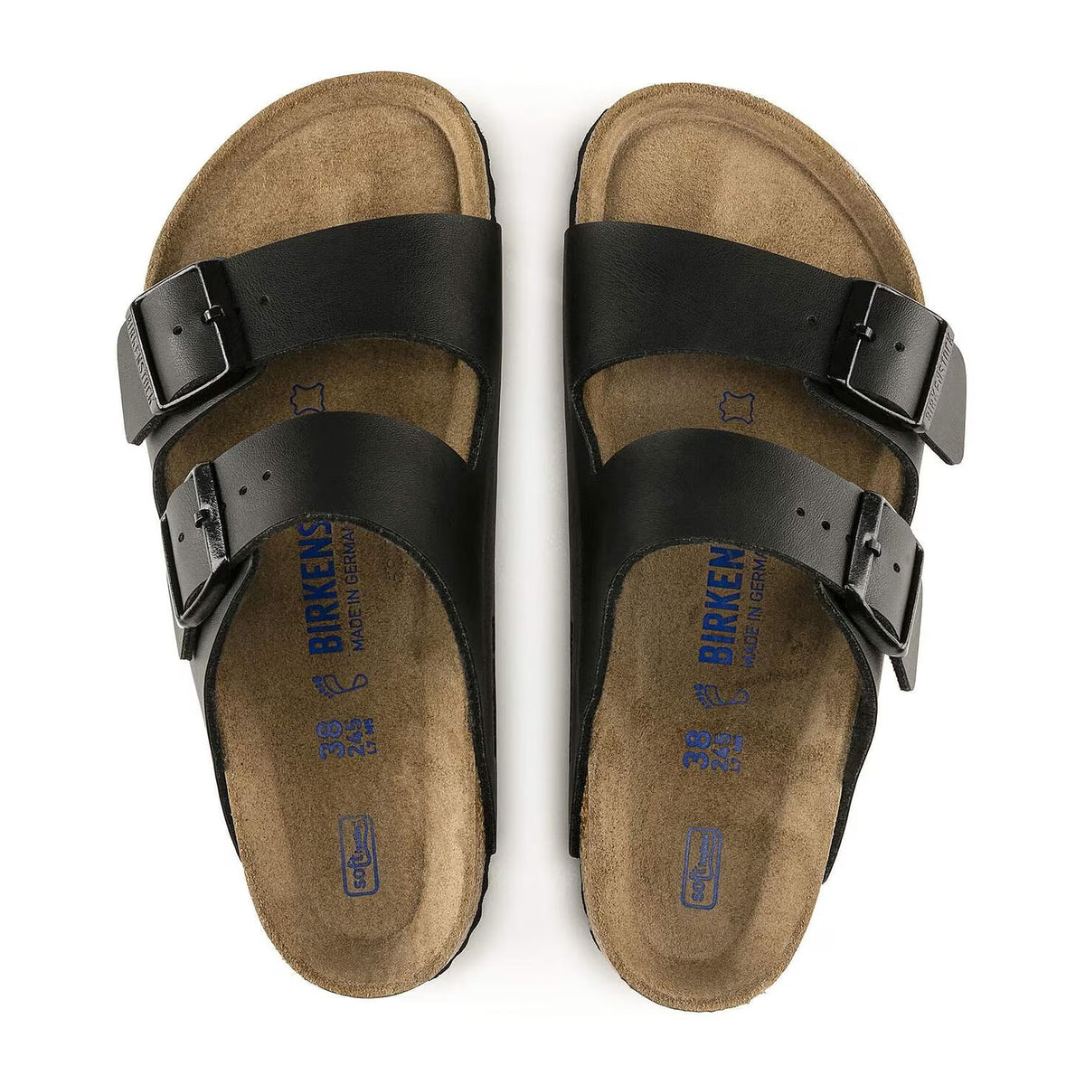 Ciabatte Birkenstock Arizona SFB Plantare Morbido Black, Birko Flor – foto 2