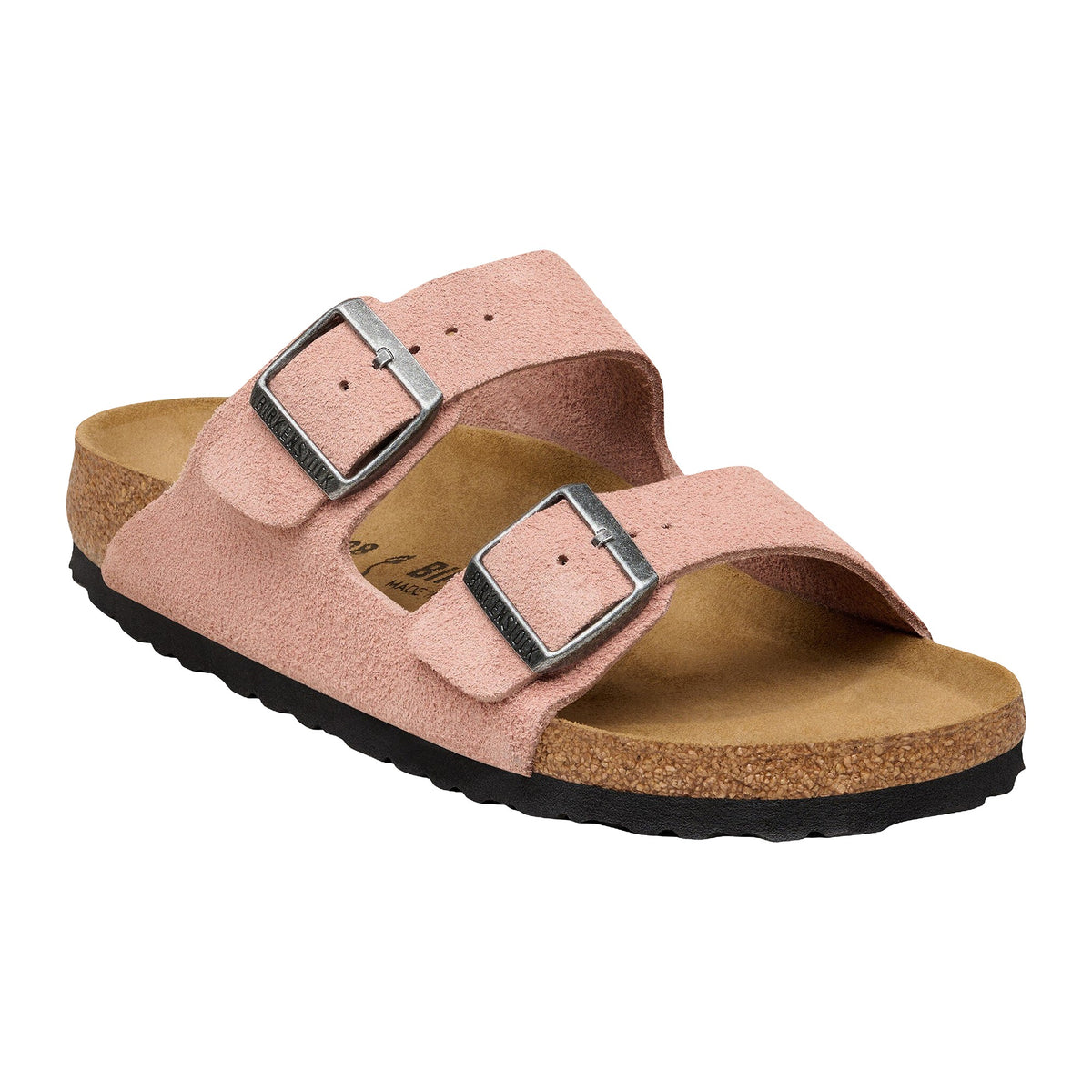 Sandali Bassi Birkenstock Arizona Pink Clay, Suede Leather