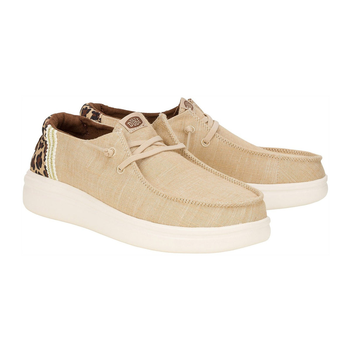 Sneakers Hey Dude Wendy Rise Animal Tan/Multi, vista 2