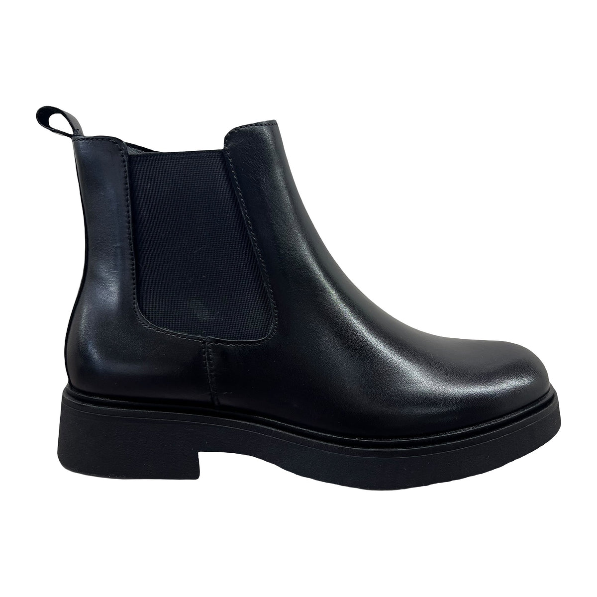 Stivaletti Cinzia Soft Con Cerniera Tacco 4cm In Pelle Nera