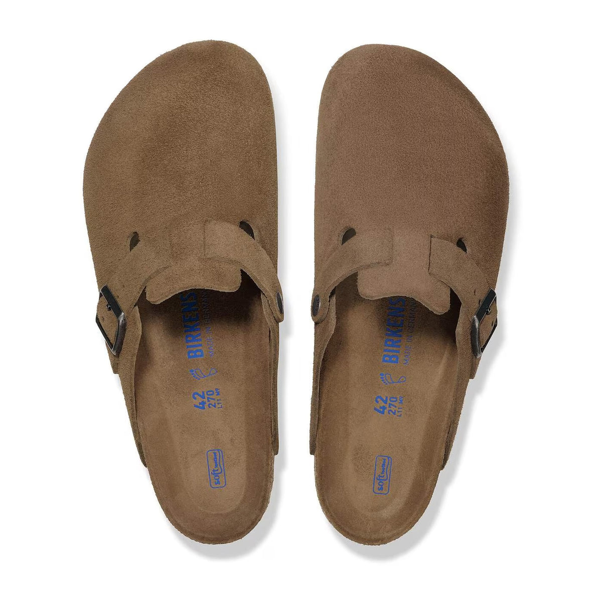 Sandali Birkenstock Boston SFB Dark Tea, Suede Leather – foto 2