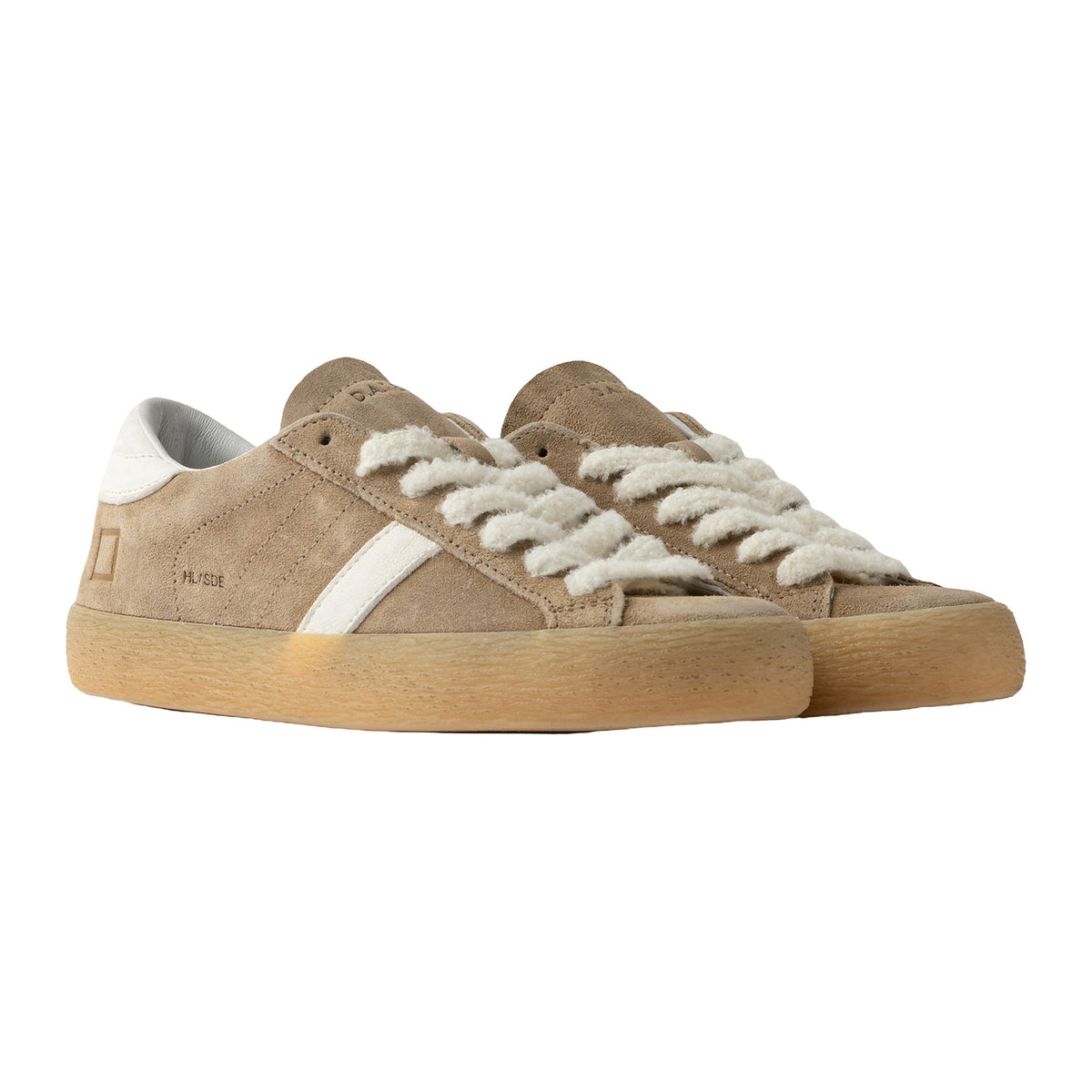 Sneakers DATE Hill LOW Suede Camel, vista 2