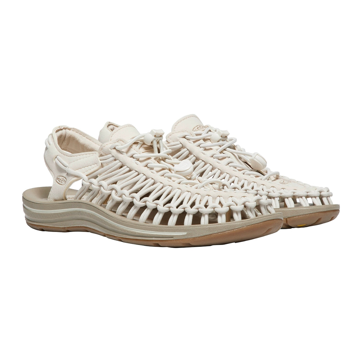 Sandali Keen Uneek W-white Cap/Cornstalk, vista 3