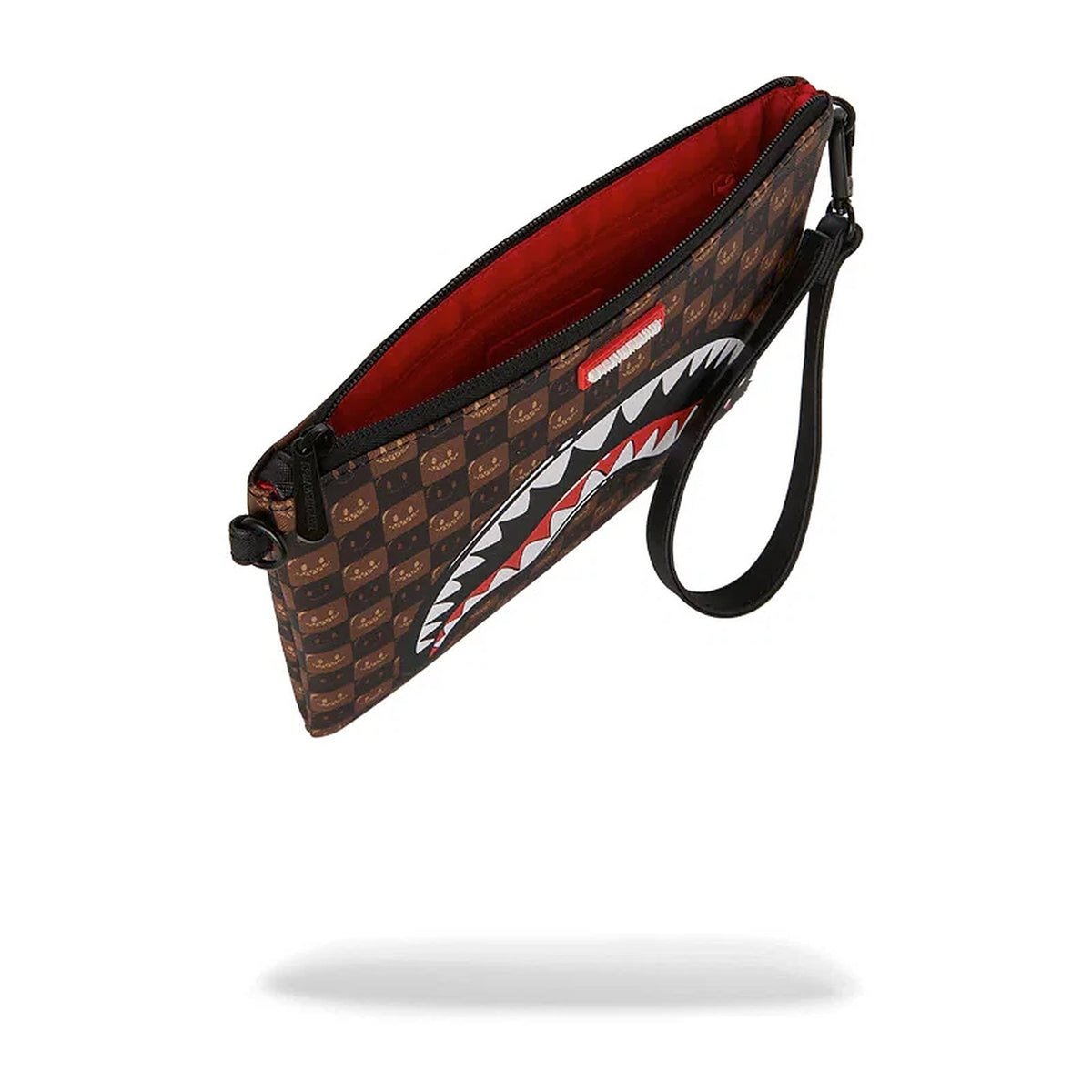 Pochette Sprayground Sharks IN Paris WTF Bubble Brown Check Crossover Clutch, vista 4