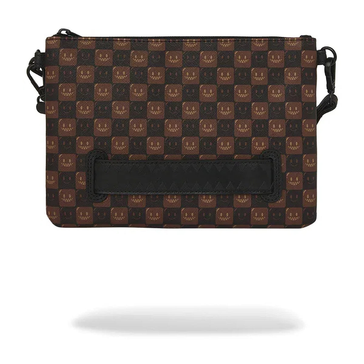 Pochette Sprayground Sharks IN Paris WTF Bubble Brown Check Crossover Clutch, vista 3