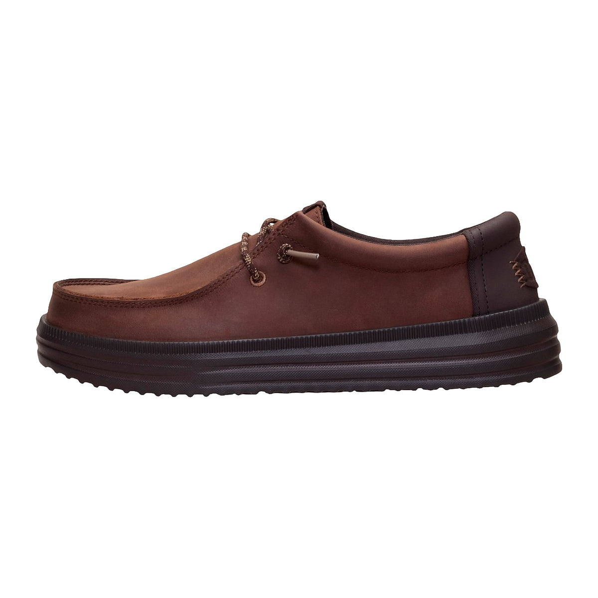 Sneakers Hey Dude REV Tumbled Leather Shaved Chocolate/Chocola