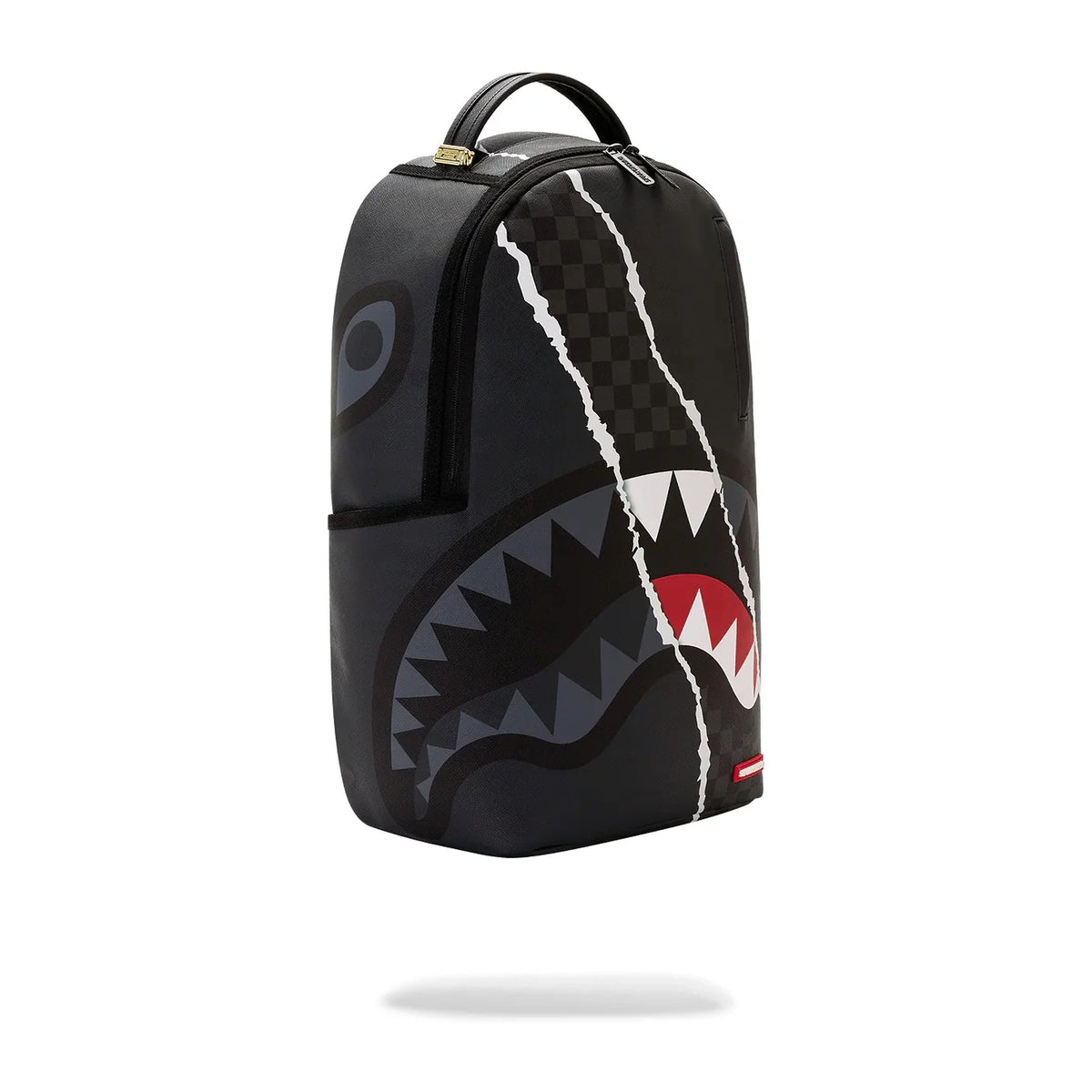 Zaini Sprayground Center RIP Revealing Gray Check Backpack, vista 2
