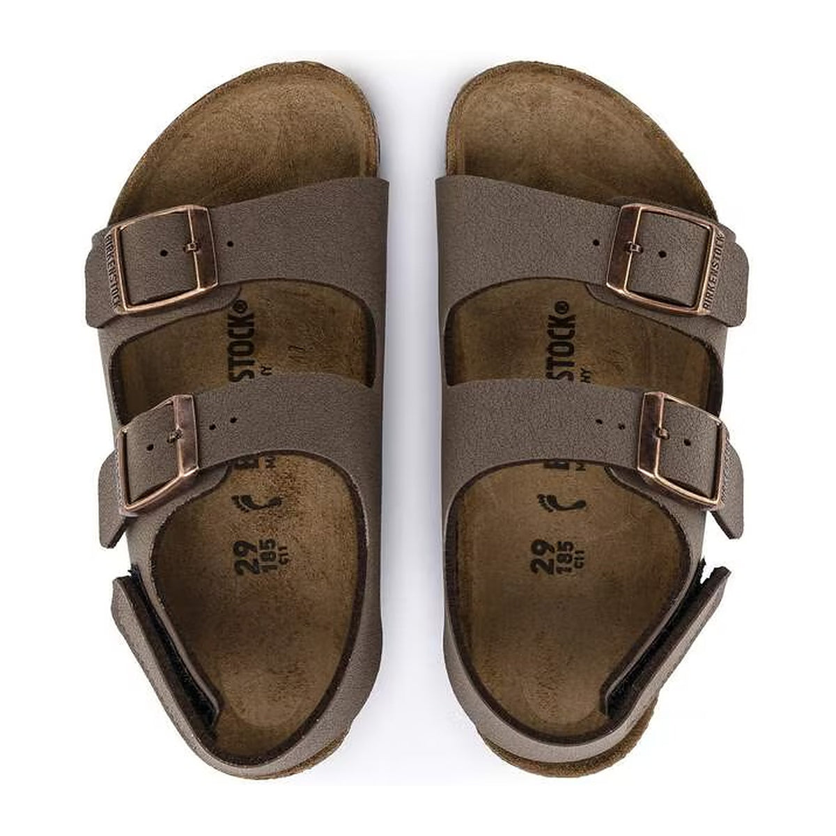 Sandali Birkenstock Milano HL Kids Mocca, Birkibuc, vista 3