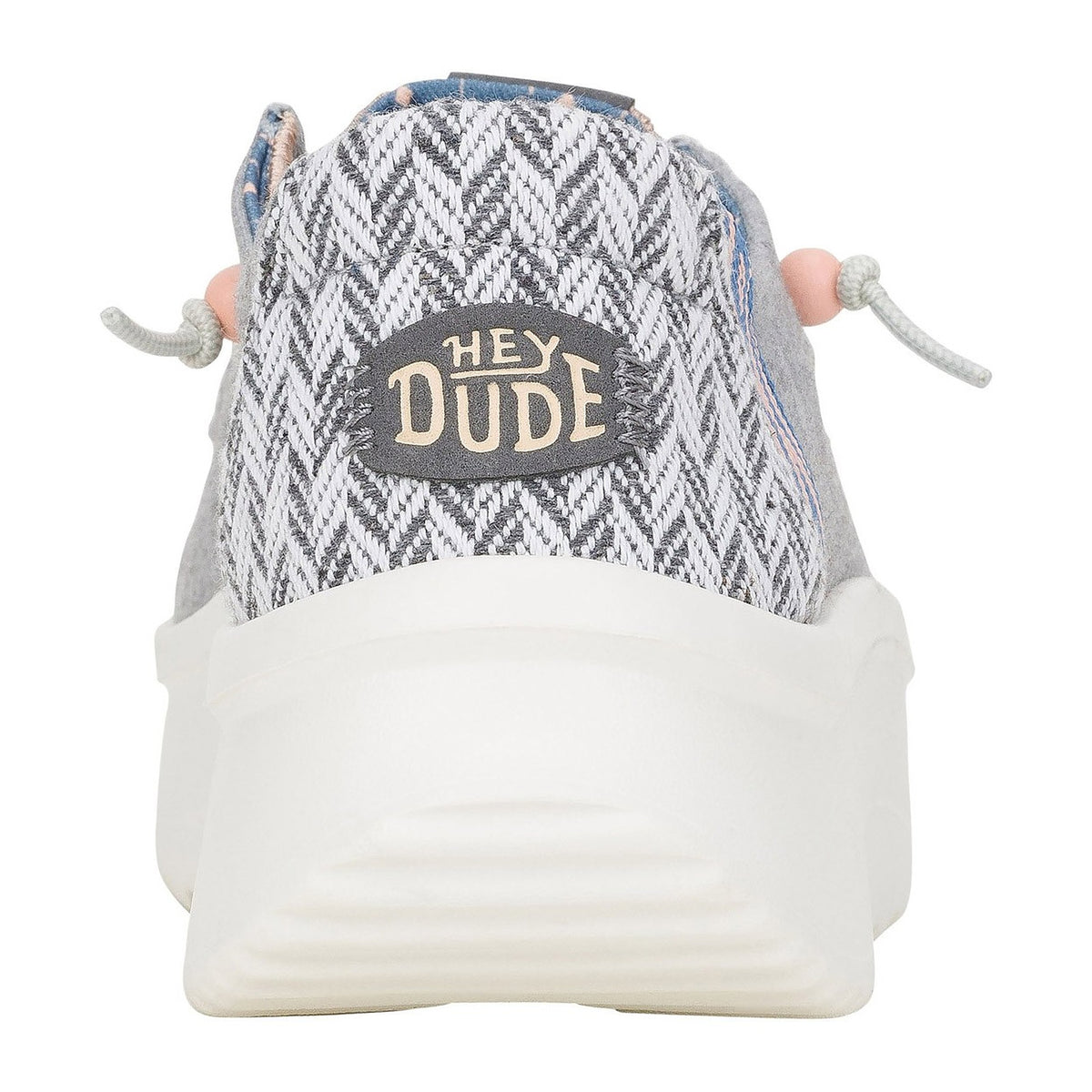 Ballerine e Mocassini Hey Dude Wendy Peak Chambray Woven Gray, vista 3