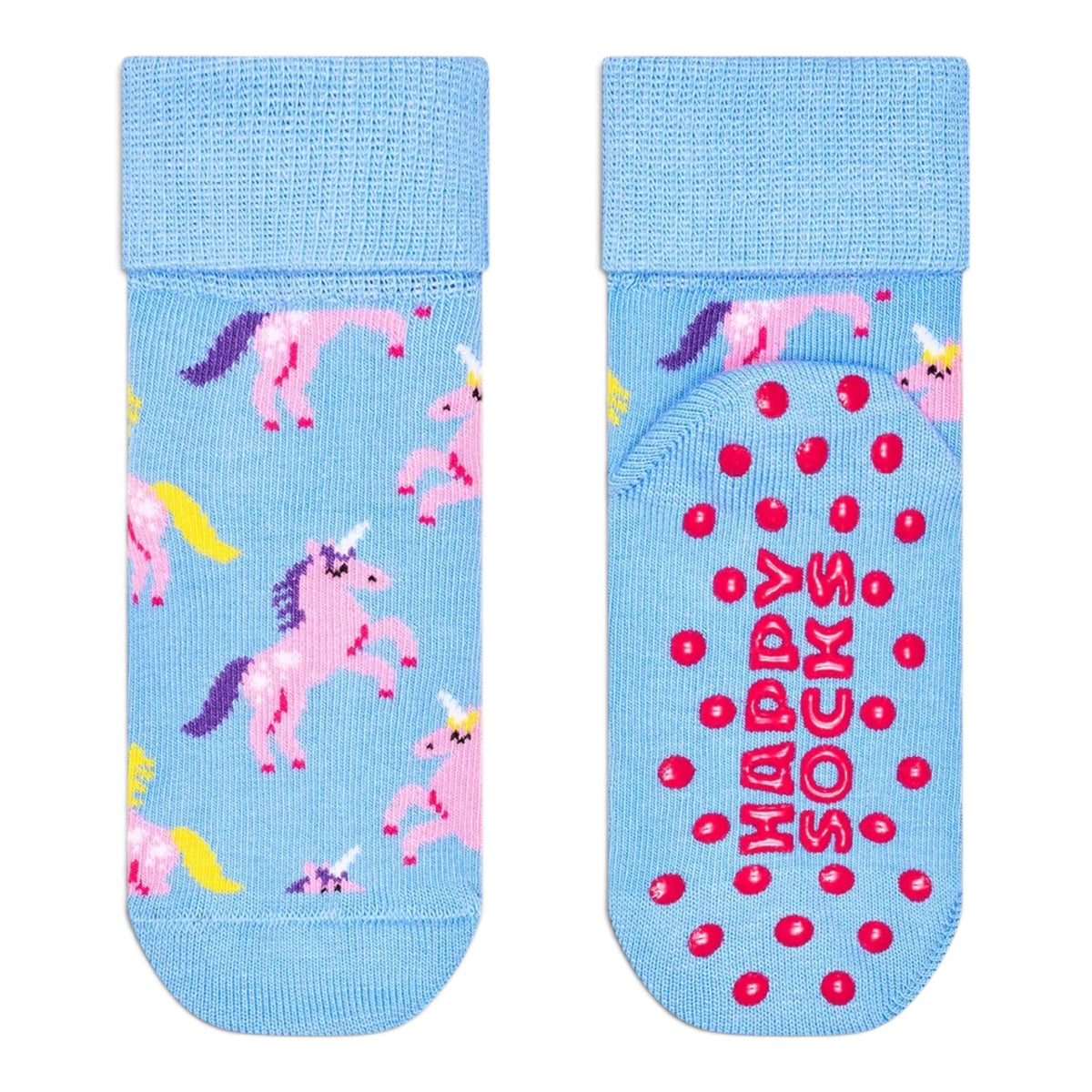 Kids Unicorn Anti-Slip Sock Happy Socks lilla