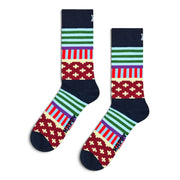 Blocked Stripe Sock Happy Socks verde