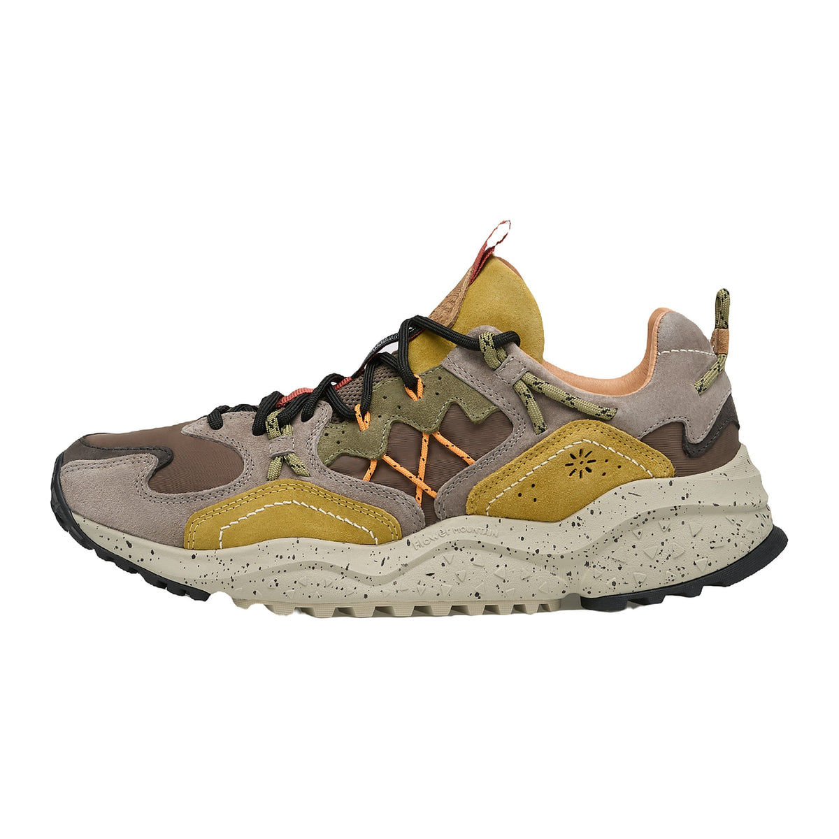 Sneakers Flower Mountain In Suede E Tessuto Marrone
