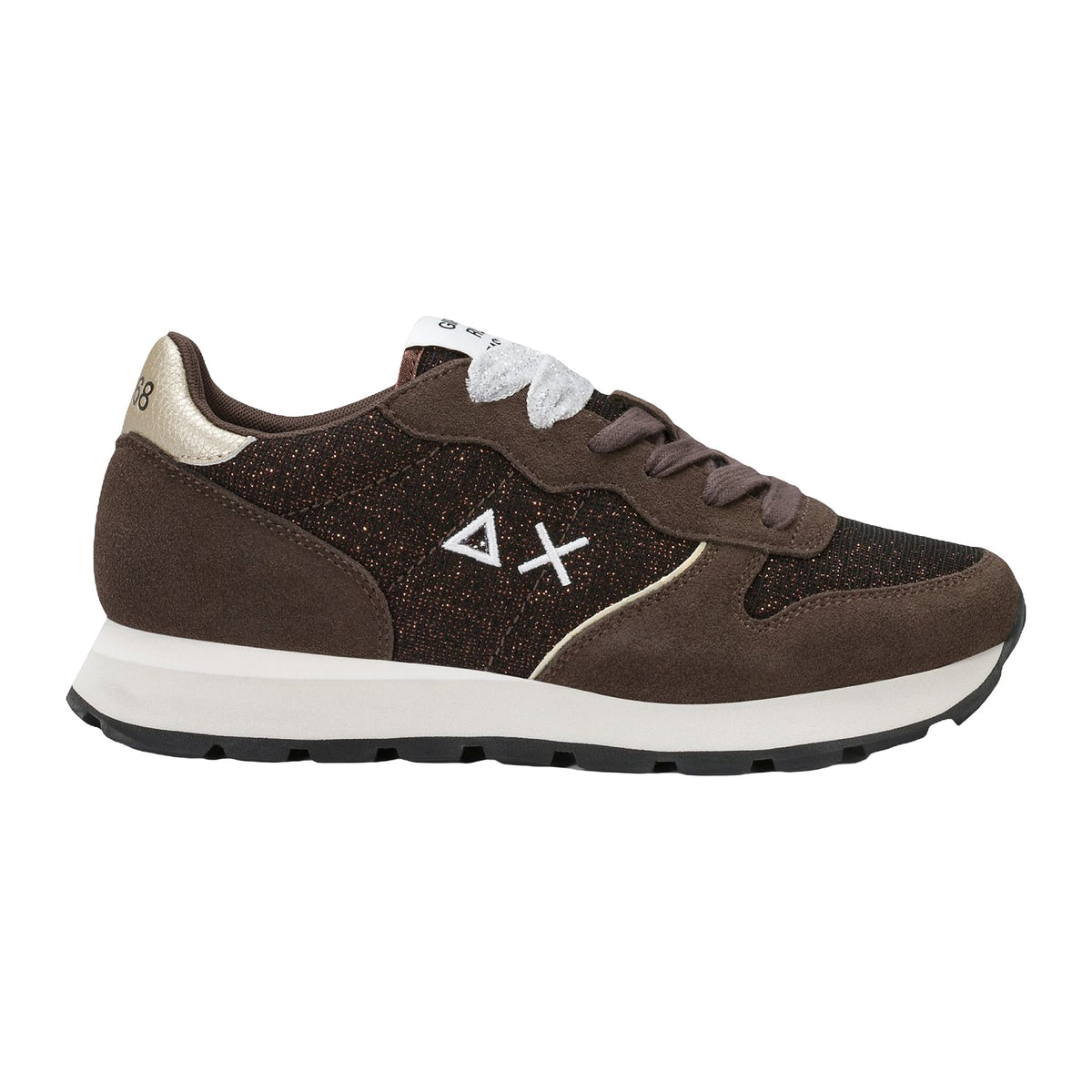 Sneakers Sun68 Ally Glitter Textile Marrone