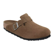 Sandali Birkenstock Boston SFB Dark Tea, Suede Leather