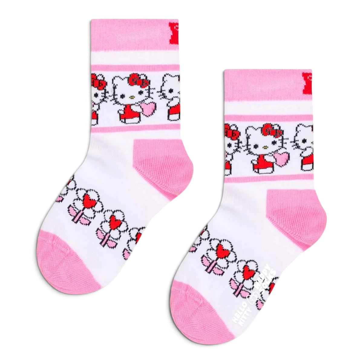 Kids Hello Kitty Flower Sock Happy Socks bianco