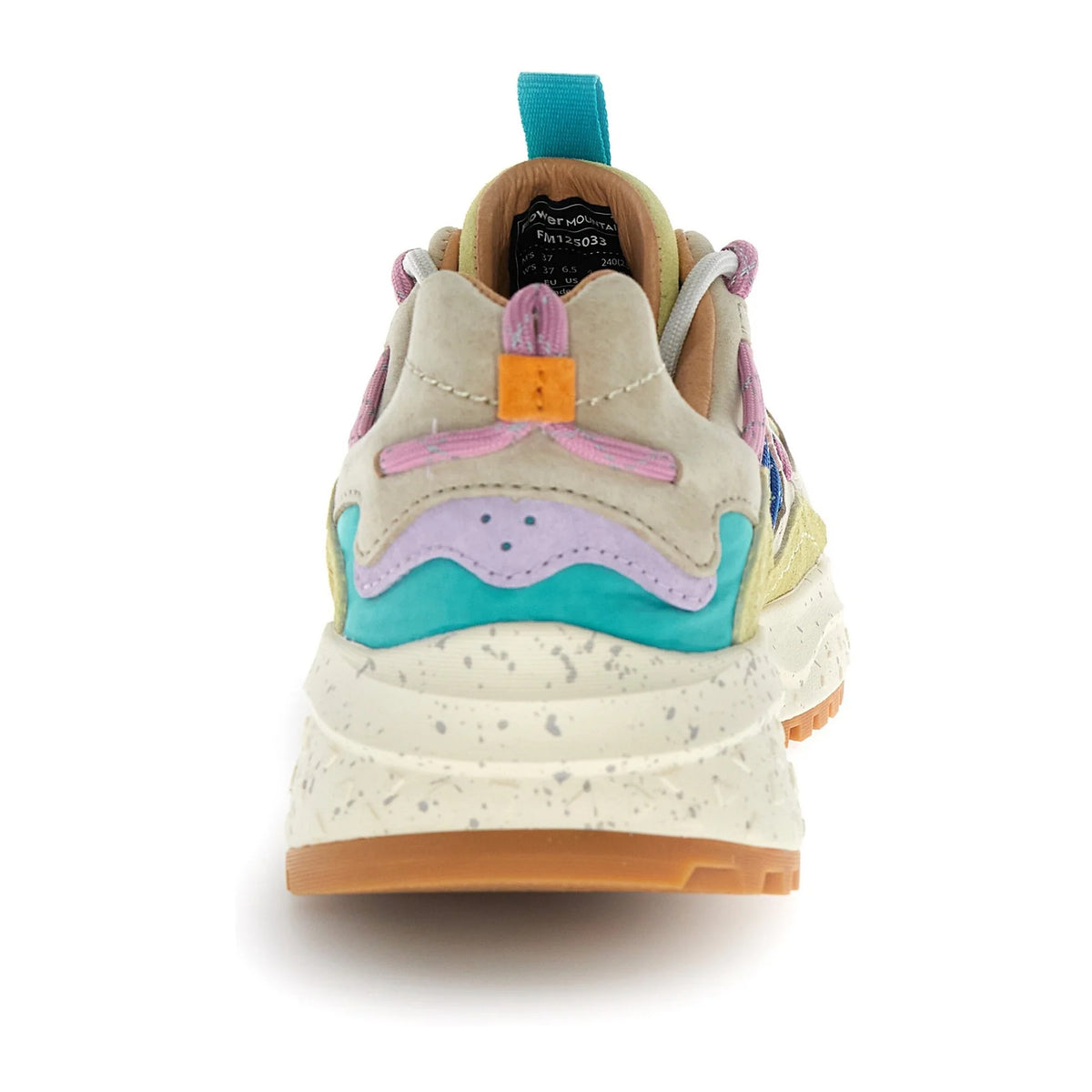 Sneakers Flower Mountain In Suede E Tessuto Taupe, Beige E Zucca – foto 4