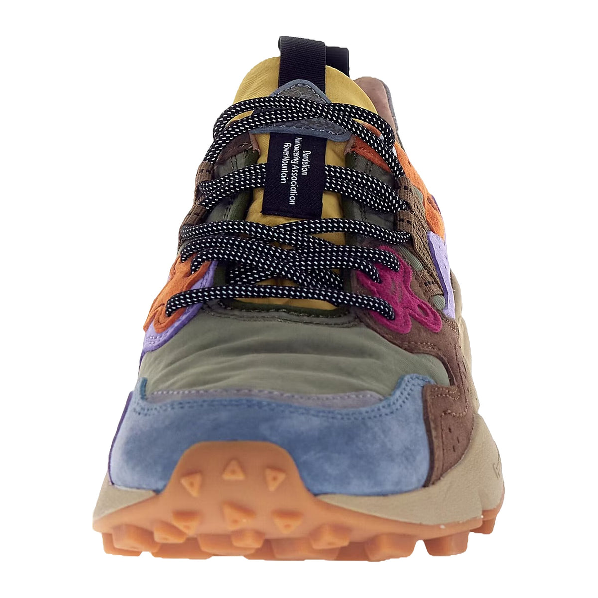 Sneakers Flower Mountain In Suede E Nylon Verde Khaky – foto 3