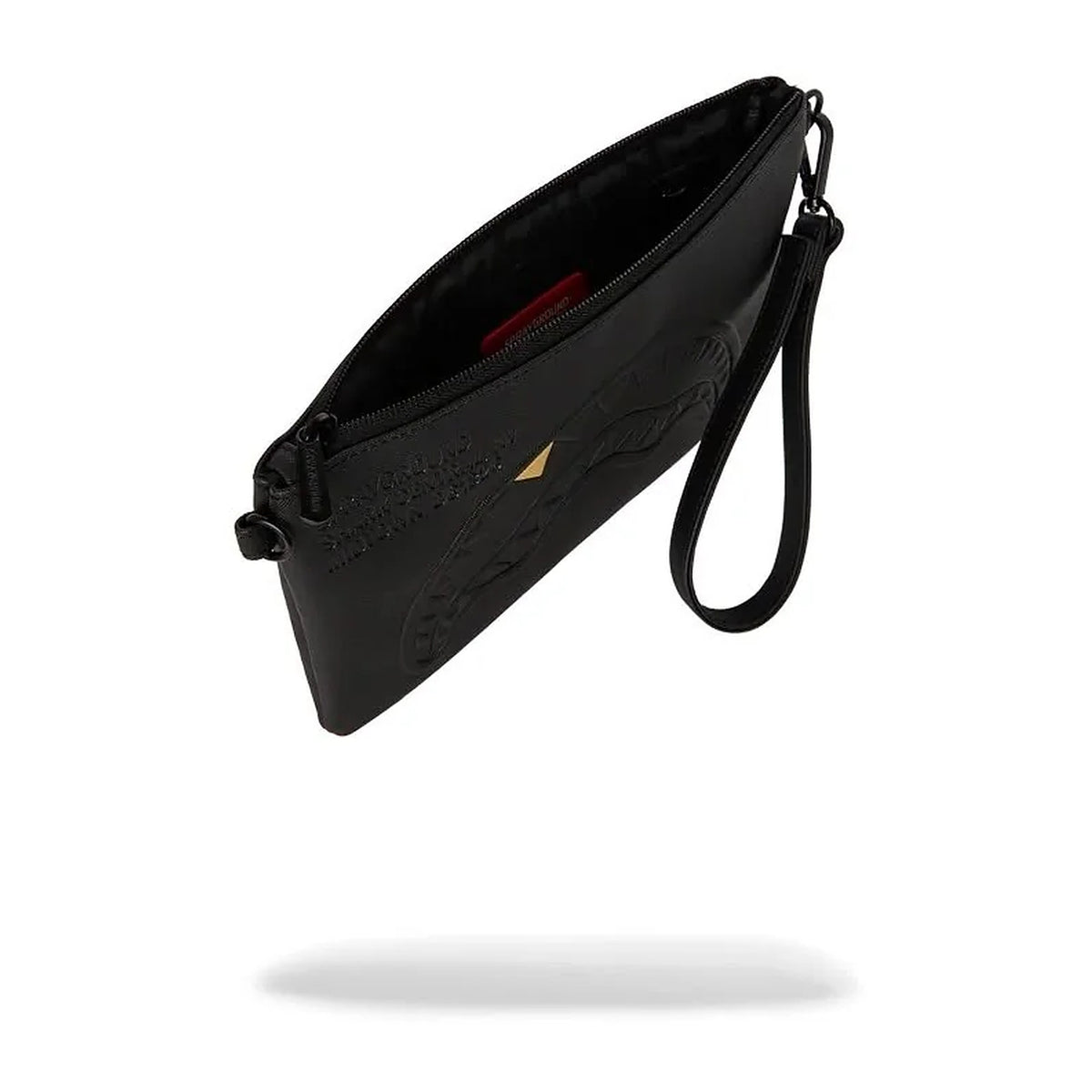 Pochette Sprayground Blacked OUT Embossed Gold Tooth Crossover Clutch, vista 3