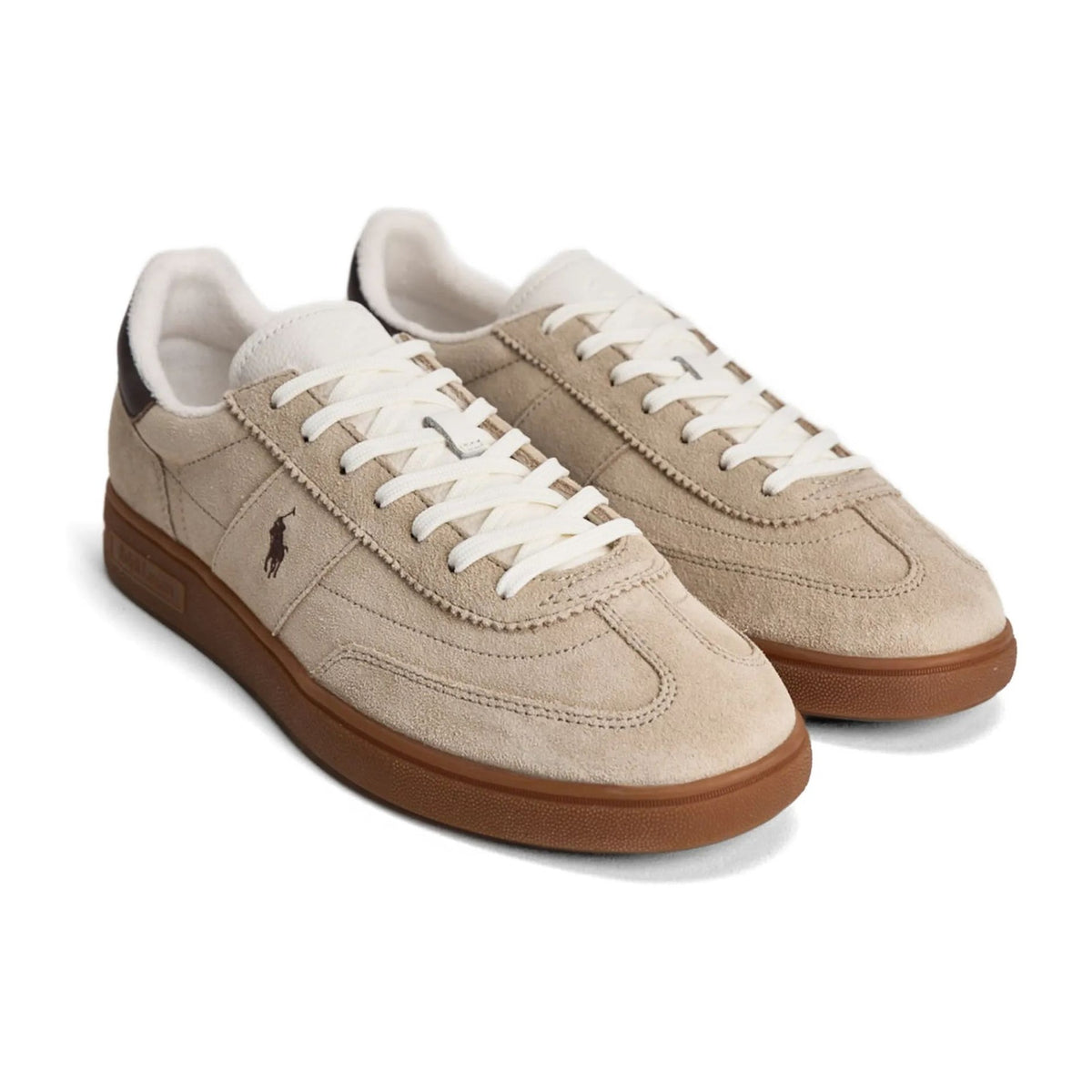 Sneakers Polo Ralph Lauren Sneaker Bedford In Camoscio, vista 2