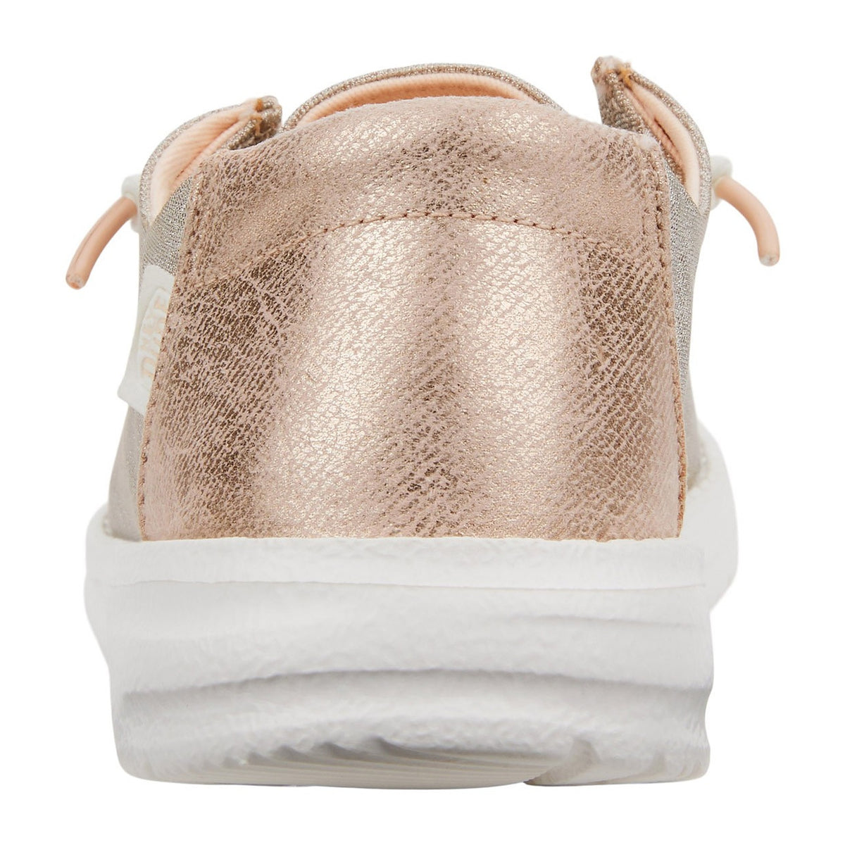 Ballerine e Mocassini Hey Dude Wendy Metallic Sparkle Rose Gold, vista 3